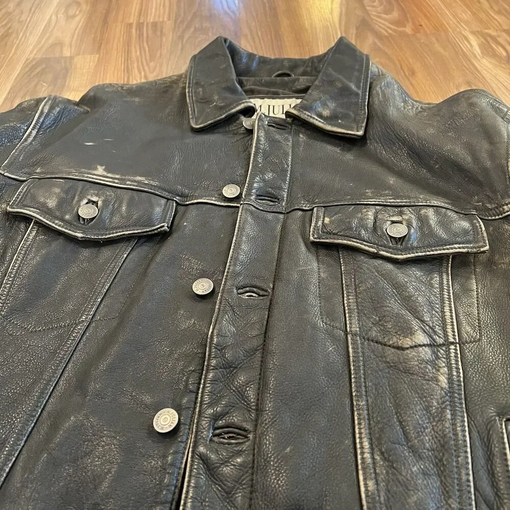 Wilson’s Leather M Julian Men’s Jacket Distressed Supernatural Size Large - Picture 3 of 16